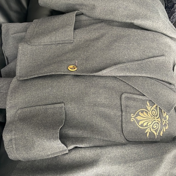 Gorgeous Missan designer wool blend vintage grey and gold suit US sz6? Japan sz9 - Picture 12 of 14